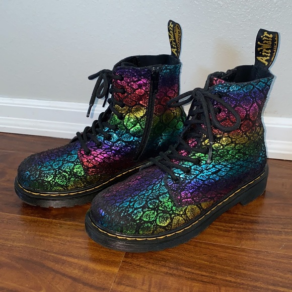 Dr.Martens 1460 Pascal J Black/Rainbow - Picture 4 of 10